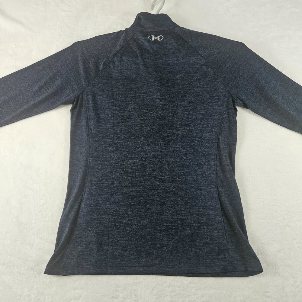 Under Armour Women's Sz L UA Tech Twist 1/2 Zip Long Sleeve Shirt 1320128 Blue - Picture 2 of 13